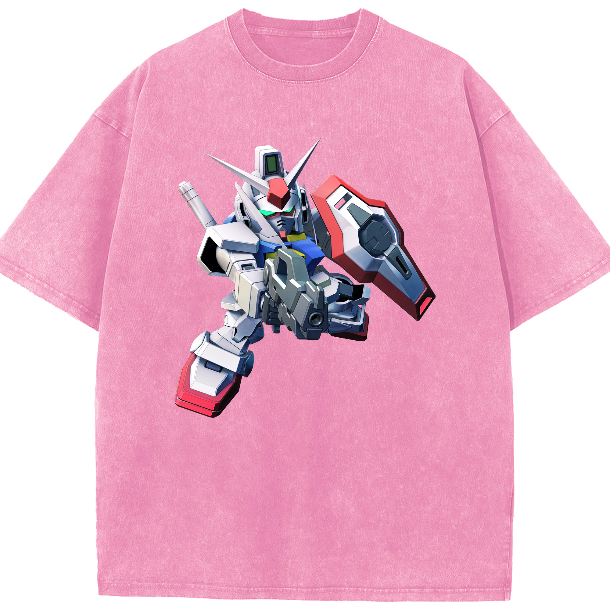 （画像用） 機動戦士ガンダム Mobile Suit Gundam 綿100% ヴィンテージ風 半袖Tシャツ（フロントプリント）